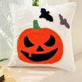 Embroidered Halloween Pillowcase Cojines Orange Pumpkin Spider Web Pillowcases