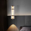 Italian Marble Glass Pendant Light Fixture | Minimalist Hanging Lampshade by Ljojo