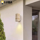 Yellow Travertine Wall Lamp Japanese Style for Bedroom Corridor Aisle - Ljojo