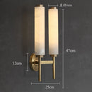 Ljojo Marble Decoration Copper Wall Sconce Light - Modern Minimalist Interior Lighting Fixtures