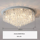Modern European Luxury K9 Crystals E14 Ceiling Lamp Lustre Dining Living Villa Steel Led Light by Ljojo
