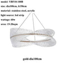 Ljojo Modern Acrylic Led Chandelier Pendant Light for Living Room and Bedroom