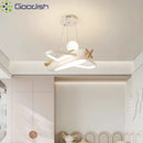 Modern Cute Cartoon Airplane LED Chandelier for Living Room by Ljojo