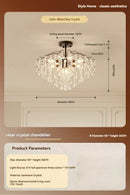 French Antique Style Crystal Pendant Light for Bedroom and Dining Room by Ljojo