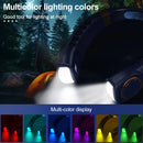Ljojo LED Hanging Neck Fan with Colorful Atmosphere Lights