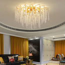 K9 Crystal Ceiling Chandelier Light - Elegant Chrome Finish for Bedroom, Living Room, Dining Room