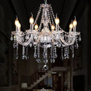 European Gloss Crystal Led Chandelier for Living Room | Interior Lighting Amber Decoration | Ljojo