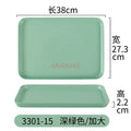 Ljojo Melamine Cutlery Tray Rectangular Dining Plate Hotel Room Tea Plate Drainage Tray