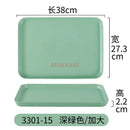 Ljojo Melamine Cutlery Tray Rectangular Dining Plate Hotel Room Tea Plate Drainage Tray