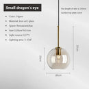 Ljojo Loft Glass Pendant Light for Kitchen Restaurant - Modern Nordic Industrial Decor