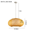 Bamboo Chandelier Pendant Light - Traditional Southeast Asian Style for Tea Room Decor by Ljojo