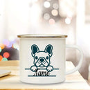 Enamel Dog Mom Custom Mug - Ljojo Dog Lovers Tea Cup Best Gift