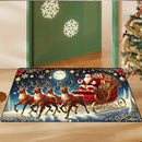 Christmas Santa & Reindeer Door Mat - Ljojo Home Decor