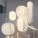 Japanese Silk Led Pendant Lights Wabi Sabi Nordic Chandeliers - Ljojo
