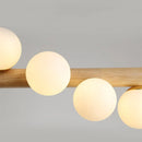 Ljojo Milk White Glass Balls Pendant Chandelier LED Lighting Fixture