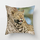 Cheetah Leopard Print Decorative Cushion Cover By Ljojo