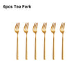 Ljojo 21 Piece Gold Cutlery Set - Stainless Steel 304 Elegant Tableware