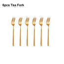 Ljojo 21 Piece Gold Cutlery Set - Stainless Steel 304 Elegant Tableware