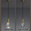 Ljojo Modern Crystal Chandelier LED Pendant Light Elegant Home Decor Hanging Lamp