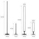 LED Floor Lamp Black Aluminum Modern Rectangular Bedroom Living Room Lighting Ljojo
