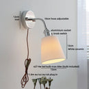 Ljojo LED Wall Lamp Nordic Bathroom Stair Light Iron Base Modern Design