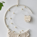 Ljojo™ Owl Dream Catcher Macrame Tapestry Wall Hanging for Boho Home Decor