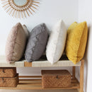 Fuzzy Short Wool Fleece Throw Pillow Cover for Sofa, Ljojo Branded Square Patterned Plush Cushion