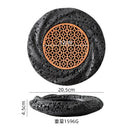 Ljojo Meteorite Texture Dining Plate Set for Sushi, BBQ, Japanese Cuisine & Desserts