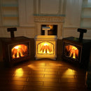 Halloween Fireplace Flame Lamp for Courtyard & Living Room Decor by Ljojo
