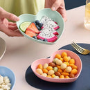 Ljojo Love Bone Plates Set - 5pcs PP Material Reusable for Kitchen, Picnic, Camping