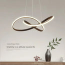 Ljojo Modern Aluminum LED Pendant Chandelier for Dining Kitchen Living Room