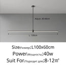Ljojo LED Long Pendant Lamp - Modern Minimalist Indoor Lighting