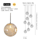 LED Staircase Chandelier Modern Glass Hollow Sphere Ljojo