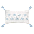 Bohemian Pink Geometric Tassel Throw Pillow Cover for Living Room Sofa by Ljojo