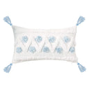 Bohemian Pink Geometric Tassel Throw Pillow Cover for Living Room Sofa by Ljojo
