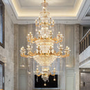 European Style Duplex Chandelier with Crystal Accents - Ljojo