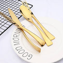 Ljojo 20-Piece Gold Stainless Steel Flatware Cutlery Set
