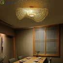 Modern Bamboo Rattan LED Pendant Light Chandelier for Living Room | Ljojo