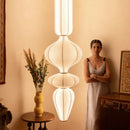 Nordic Minimalist Art LED Chandelier Silk Pendant Light for Bedroom by Ljojo