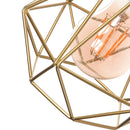 Ljojo Metal Wire Cage Pendant Light Cover Industrial Style for Ceiling Hanging Lamp