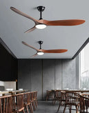 Ljojo Modern 42 Inch Ceiling Fan with Remote Control and LED Light - Pure Copper Motor