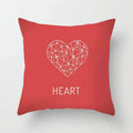 Ljojo Love Heart Cushion Cover for Living Room Sofa Valentine's Day Home Decor
