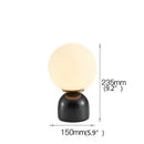 Ljojo Marble Table Lamp: Modern Nordic Glass Light for Living Room, Bedroom, Study
