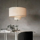 2025 Margin Pendant Lamp Boho Decor Chinese Designer Linen Cloth Light for Living Room Ljojo