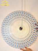 Italian Design Medieval Horn Pendant Light LED E27 Blue Acrylic Hanging Lamp for Living Room by Ljojo