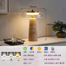 Ljojo Medieval Minimalist Yellow Cave Stone Glass Table Lamp LED Modern Desk Lights