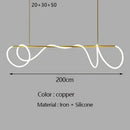 Nordic Led Long Hose Chandelier Table Dining Kitchen Lighting Ljojo