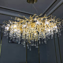 Ljojo Luxury Crystal Chandelier: Elegant Villa Pendant Lamp for Modern Living Décor