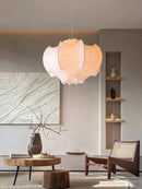 Japanese Wabi Sabi Silk Chandeliers | Modern Nordic Pendant Lights by Ljojo