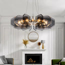 Ljojo Modern American Style Black Pendant Light for Indoor Living Room and Bedroom